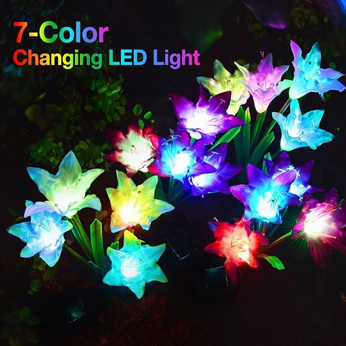 KOOPER Outdoor Solar Lights, 6 Pack Solar Garden Light - Image 2
