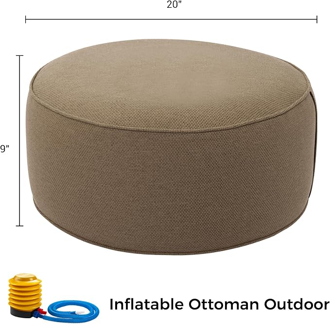 Inflatable Outdoor Ottoman - Image 2