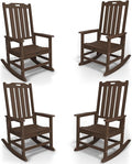 Oversized Rocking Chair Set of 4, Outdoor Rocking Chair by THOEOE
