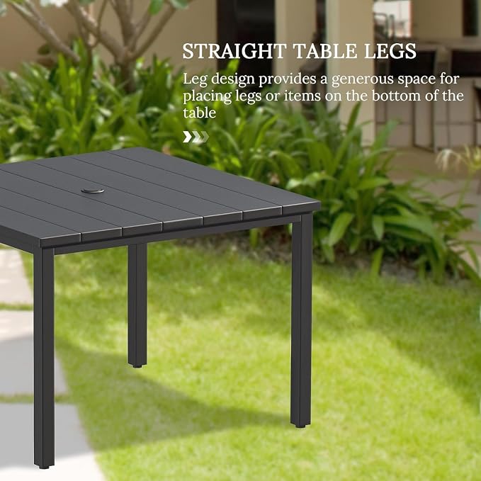 VICLLAX Outdoor Dining Set for 4, 5 Pieces Patio Dining Furniture Set - Image 2