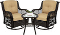 Best Choice Products 3-Piece Outdoor Wicker Patio Bistro Set w/ 2 360-Degree by BestChoiceProducts