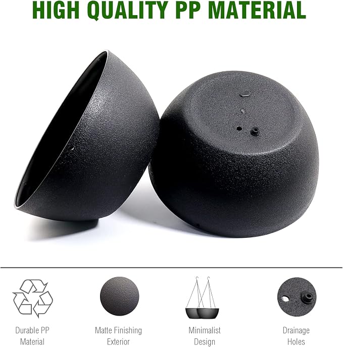 10 inch Hanging Planters for Outdoor Indoor Plants - Image 3