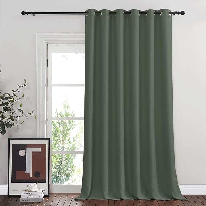 NICETOWN Blackout Curtain for Sliding Glass Door, Grommet Room Divider Curtain by NICETOWN