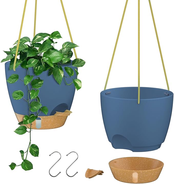 ZMTECH Hanging Planter 8 Inch, 2 Pack Hanging Baskets by HighQualityGardeningTools