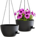 WOUSIWER Self Watering Hanging Planters, 2 Pack 12'' Plastic Pots by WOUSIWER