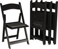SIMPLEX 4 Black Resin Stackable Folding Chair by Simplex
