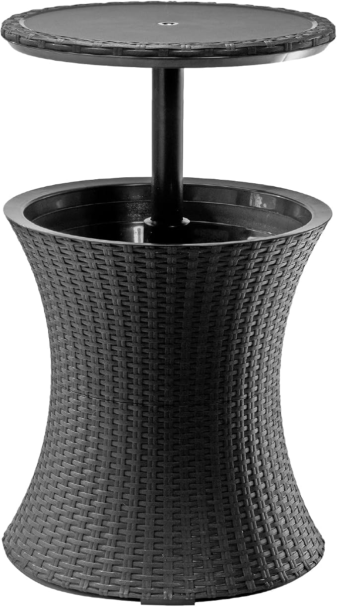 Keter Pacific Cool Bar Outdoor Patio Furniture and Hot Tub Side Table by Keter