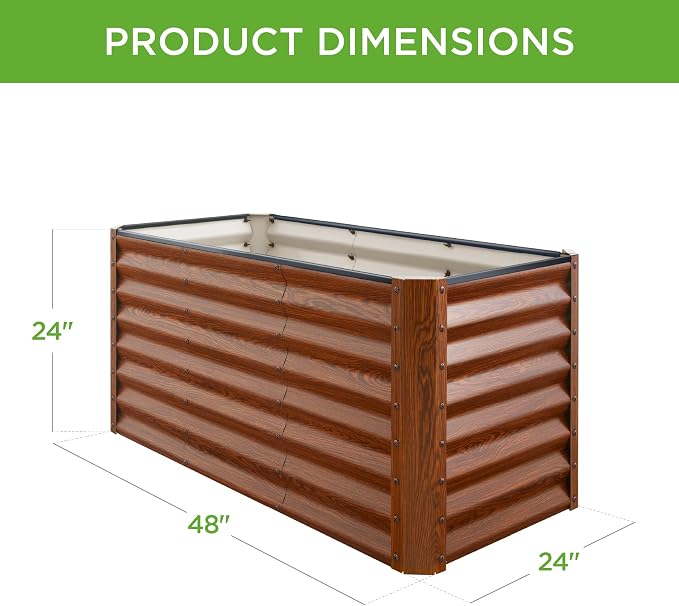 Best Choice Products 4x2x2ft Outdoor Metal Raised Garden Bed, Deep Root Planter - Image 7