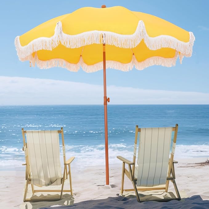 PHI VILLA 7ft Beach Umbrella by PHIVILLAThepioneerofcomfortablehouseholdsupplies