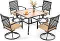 PHI VILLA 5 Pieces Outdoor Dining Set by PHIVILLAThepioneerofcomfortablehouseholdsupplies