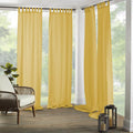 Elrene Home Fashions Matine Weatherproof Tab-Top Indoor/Outdoor Solid Color by ElreneHomeFashions