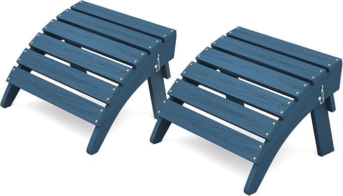 KINGYES Folding Adirondack Ottomans Set of 2 by KINGYES