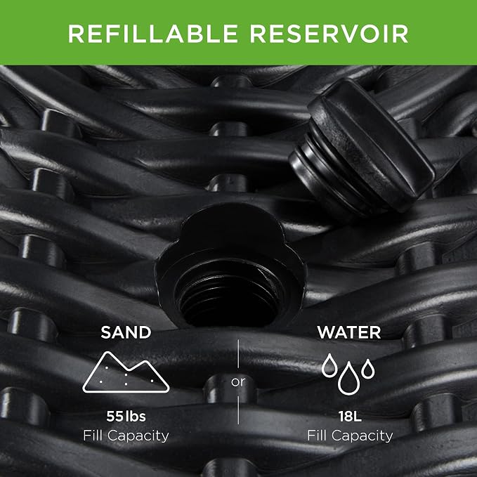 Best Choice Products Fillable Umbrella Base Stand, Round Faux Wicker Plastic - Image 5