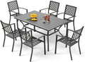 PHI VILLA 7 Pieces Outdoor Dining Set by PHIVILLAThepioneerofcomfortablehouseholdsupplies