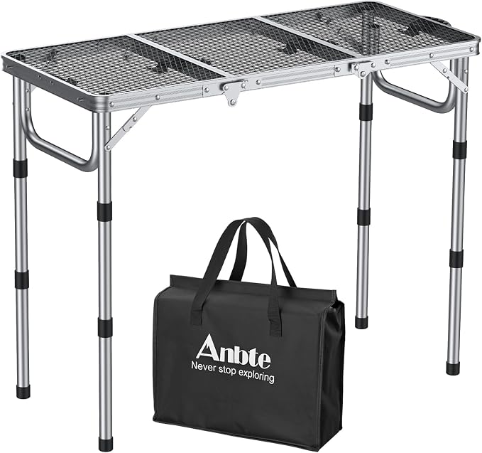Anbte 3ft Folding Grill Table by Anbte