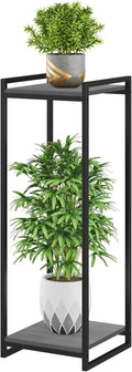 2-Tier Plant Stand Indoor, Oak Grey by yeavs