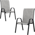 UDPATIO Patio Chairs Set of 2, Stackable Outdoor Dining Chairs by UDPATIO