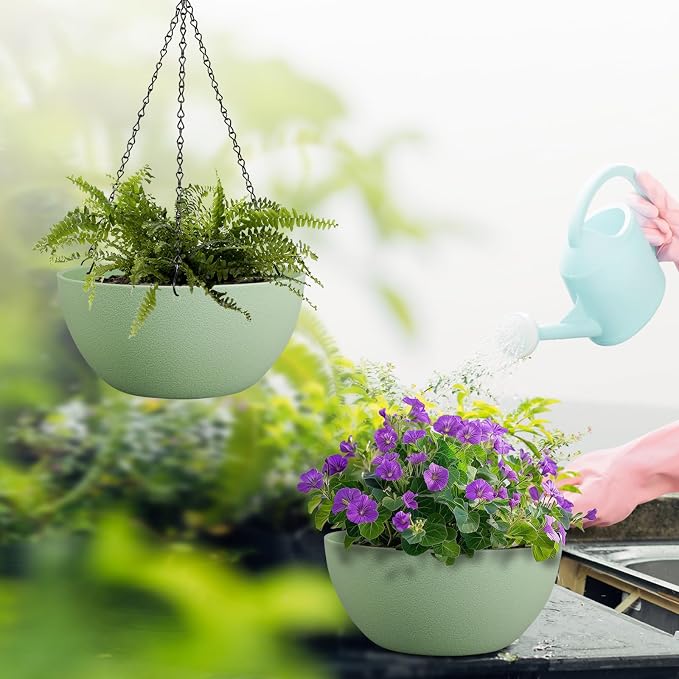 10 inch Hanging Planters for Outdoor Indoor Plants - Image 6