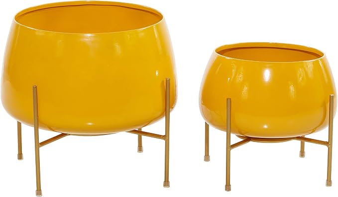 Deco 79 Metal Indoor Outdoor Planter Small Planter Pot - Image 8