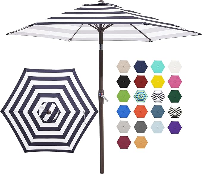 JEAREY 7.5FT Patio Umbrella Outdoor Market Umbrella by JEAREYOutdoorsCollection