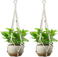USLAI Macrame Plant Hanger Indoor Outdoor, Fits 4 to 15 Inch Pots, Strong by USLAI