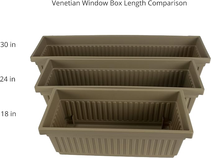 The HC Companies 18 Inch Venetian Rectangular Window Planter Box - Image 4