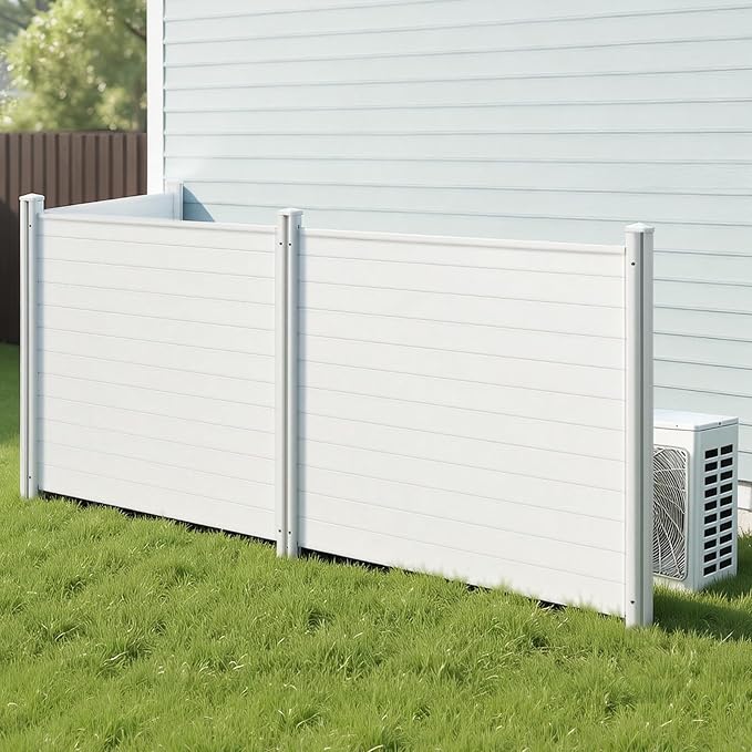 VEVOR Outdoor Privacy Screen, 50in H x 50in W Air Conditioner Fence, 3-Panel - Image 8