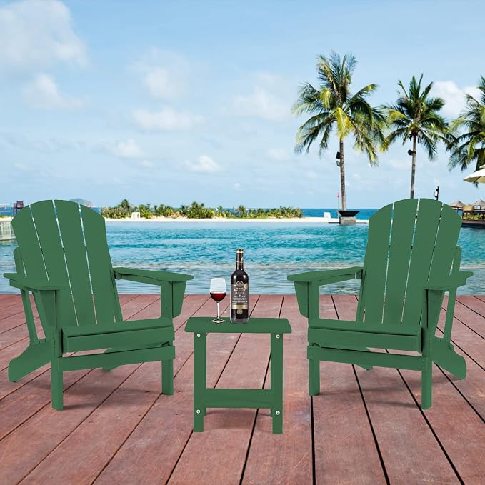 Adirondack Outdoor Side Table, 2-Tier Sturdy Patio End Table Weather Resistant - Image 6