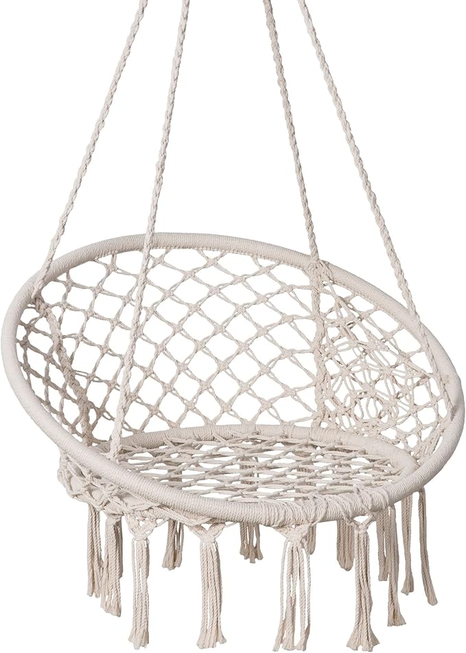 SUNCREAT Hammock Chair Macrame Swing by SUNCREAT
