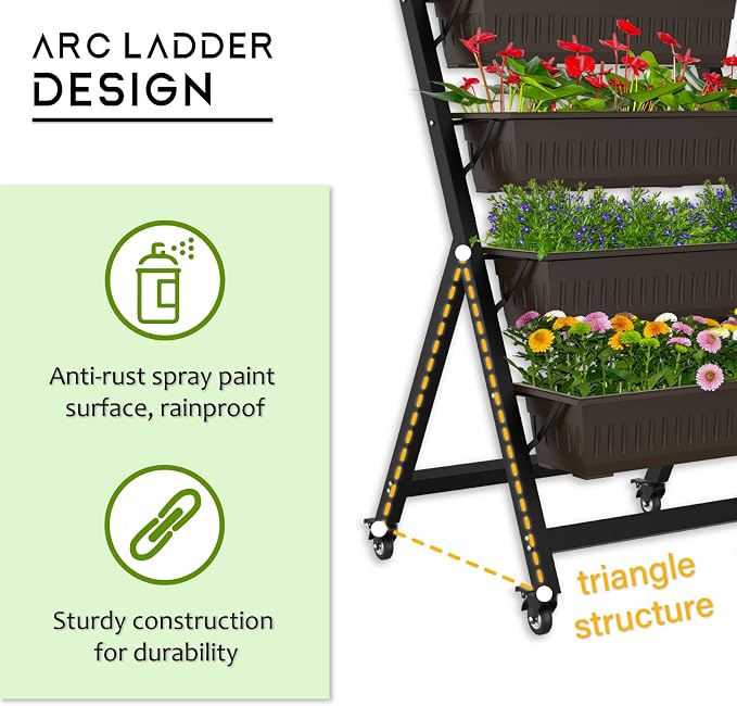 G TALECO GEAR Vertical Garden Planter, Vertical Raised Garden Bed Planter Box - Image 3