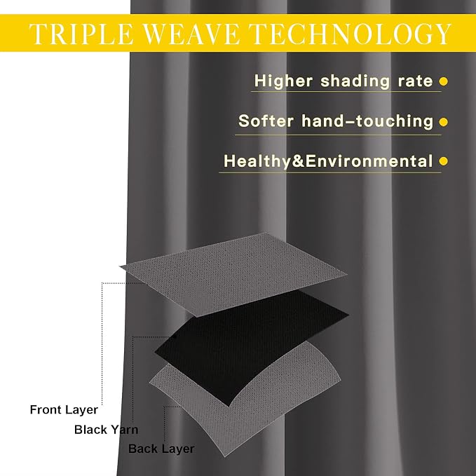 NICETOWN Blackout Sliding Glass Door Curtain 90 inches Long, Grommet Thermal - Image 4