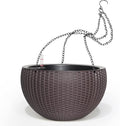 Dexceder 10.5 Inch Large Self Watering Hanging Planters Indoor Outdoor by Dexceder