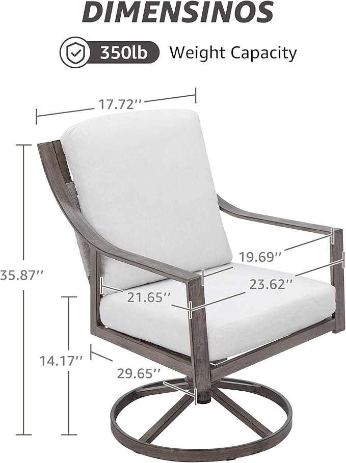 NATURAL EXPRESSIONS 5-Piece Outdoor Patio Dining Set - Image 7