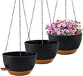 10 inch Hanging Planters for Indoor Plants, 3 Pack Self-Watering Hanging by Unknown