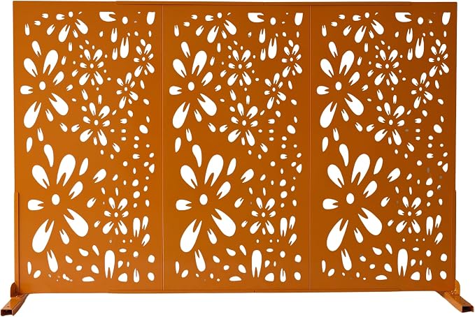 Oakland Living 6 ft. X 4 ft. Orange Freestanding Metal Privacy Screen Room - Image 5