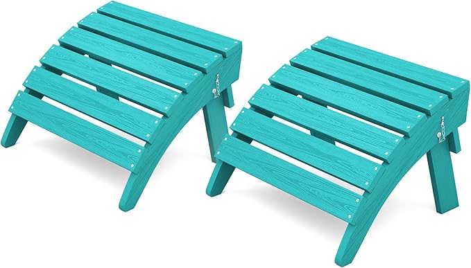 KINGYES Folding Adirondack Ottomans Set of 2 by KINGYES