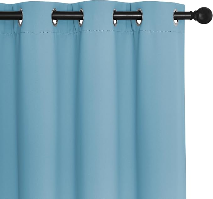 NICETOWN Blackout Sliding Door Curtains 84 Inch Length, Extra Wide Room Divider - Image 7