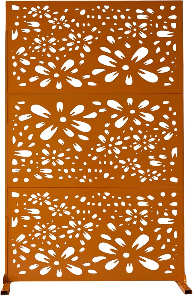 Oakland Living 6 ft. X 4 ft. Orange Freestanding Metal Privacy Screen Room - Image 3