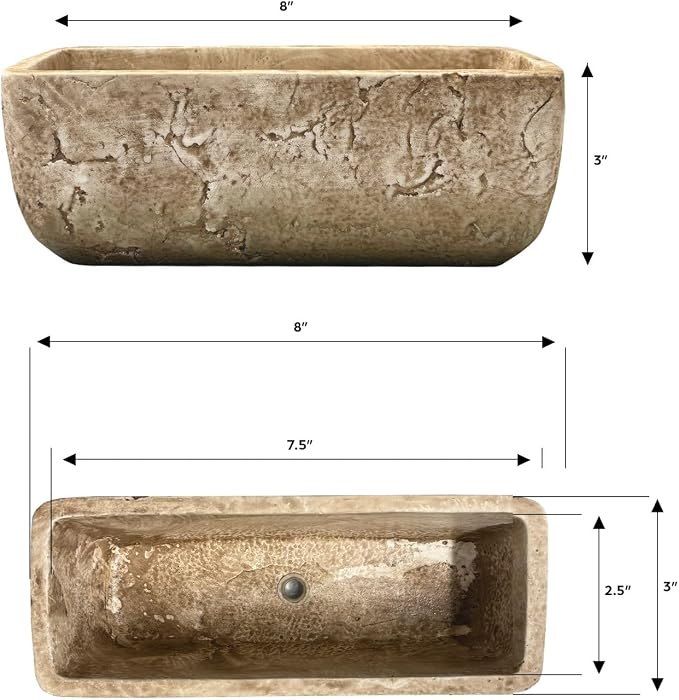 Classic Home and Garden Dakota Rectangular Planter Box w/Drain Plug - Image 4