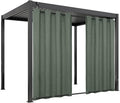 Easy-Going Linen Look Outdoor Curtains Waterproof Windproof Porch Curtains by Easy-Going