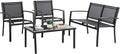 Vongrasig 4 Pieces Patio Furniture Sets, Outdoor Patio Conversation Sets by Vongrasig