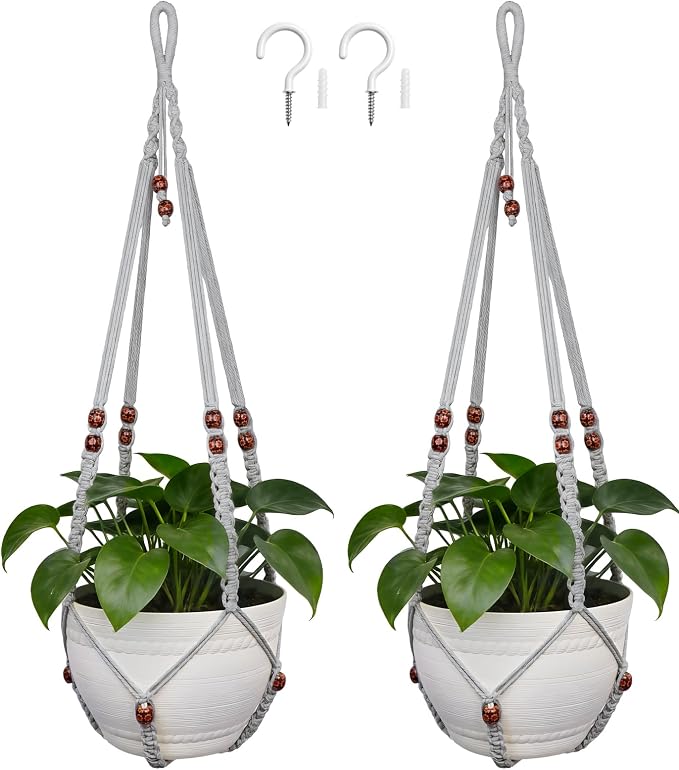 35 Inch Macrame Plant Hanger, Large by Unknown