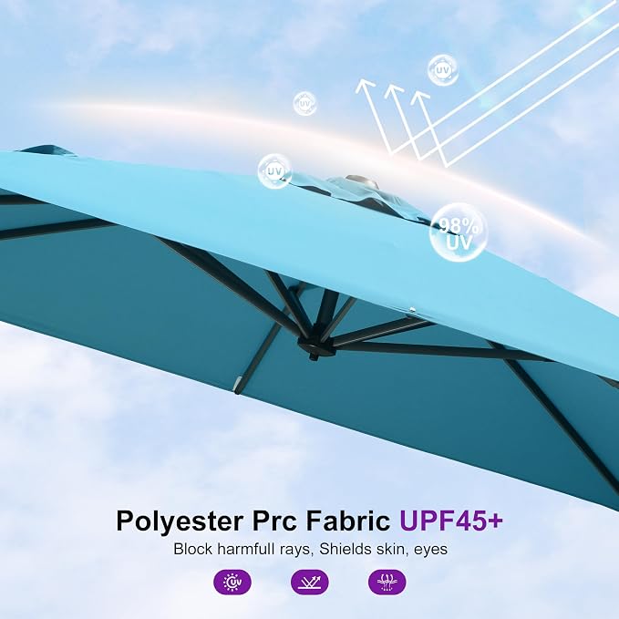 PURPLE LEAF 8' X 8' Patio Umbrella - Image 8