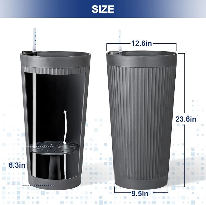 FENCY 2Pack 24IN Self Watering Planter - Image 2