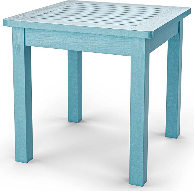 YEFU Oversize Outdoor Side Table, 18 Inch Outside Plastic Adirondack Side Table by YEFU