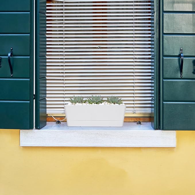 GREANER 16x3.8 Inch Window Boxes Planters, Indoor Succulent Cactus Flowers - Image 7