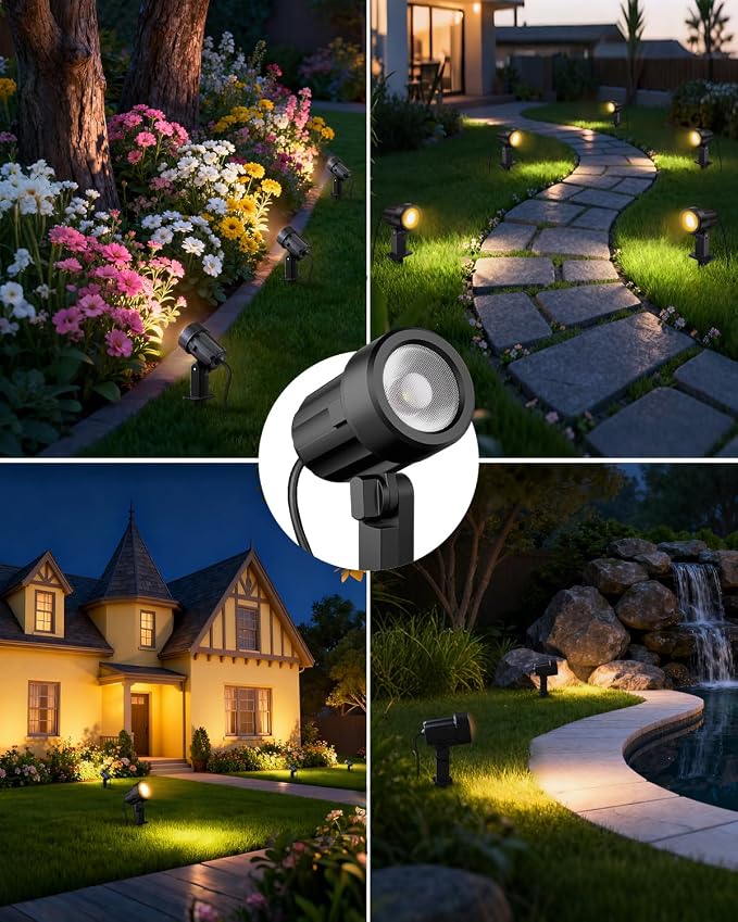 ZZXX All-in-One Low Voltage Landscape Lighting Kit, 2700K Waterproof Landscape - Image 6