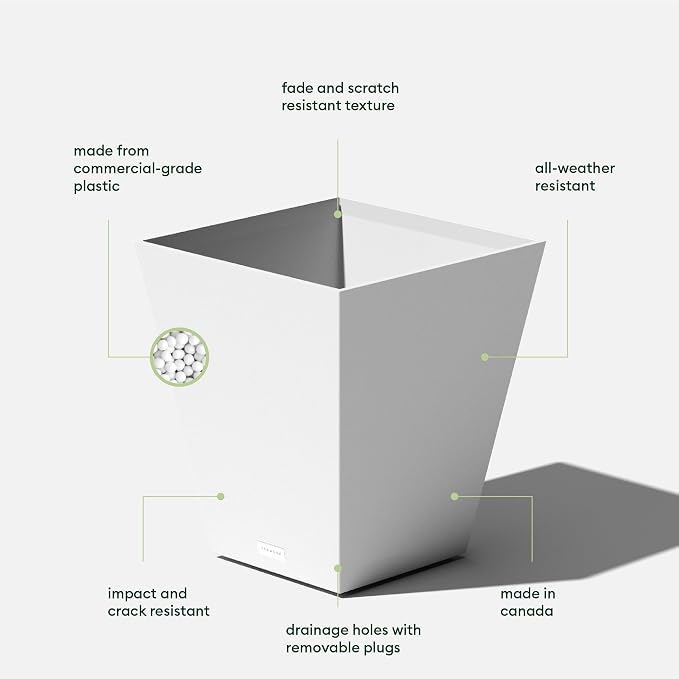Veradek Pure Series Nobleton Plastic Planter - Image 3