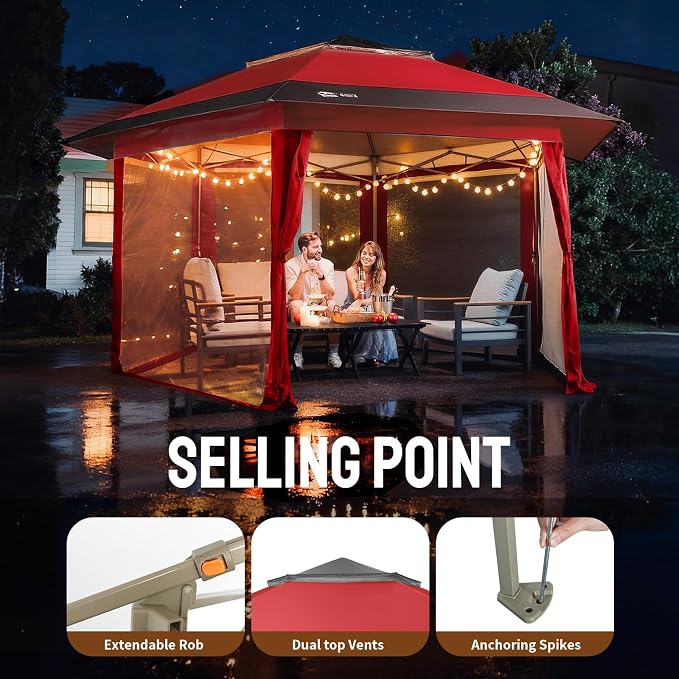 CROWN SHADES 12x12 Pop Up Gazebo - Image 5