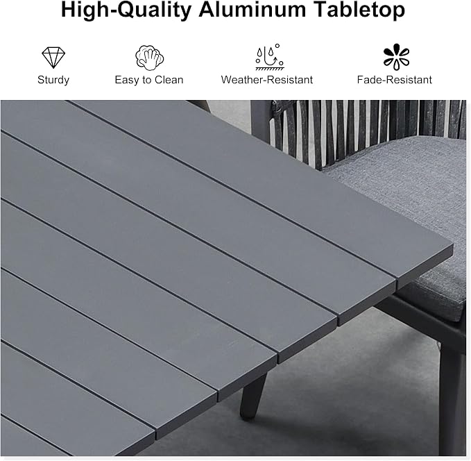 PURPLE LEAF 7 Pieces Outdoor Dining Set - Image 6